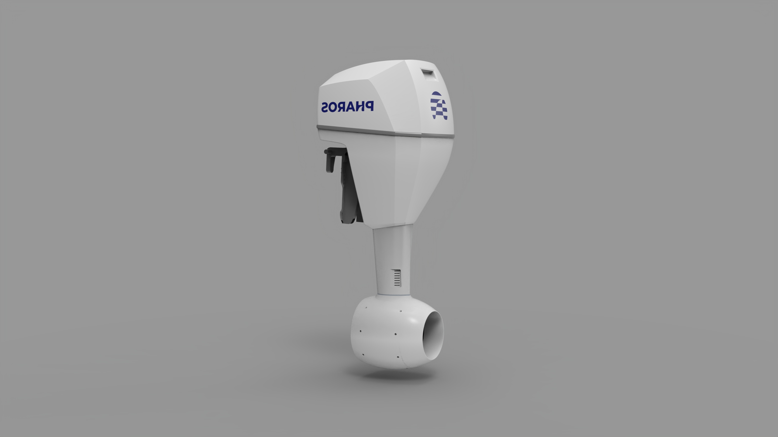 수소 선외기 — 3D 렌더링